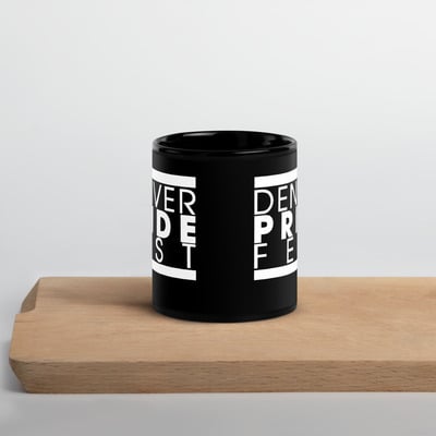 Denver pride black glossy mug - Thumbnail 2