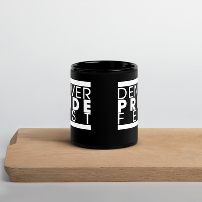 Denver Pride Black Glossy Mug