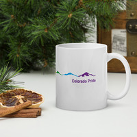 Colorado Mountain Pride White glossy mug - Thumbnail 2