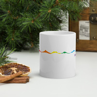 Colorado Mountain Pride White glossy mug - Thumbnail 3