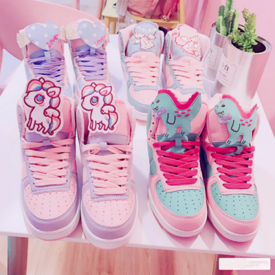 Free shipping harajuku little twins sweet sneakers shoes - Thumbnail 5