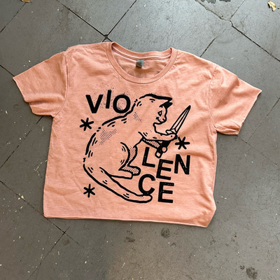 VIOLENT CAT crop top