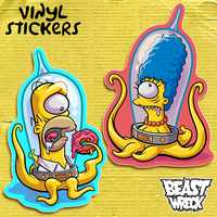 THE SIMPSALIENS Vinyl Stickers - Thumbnail 2