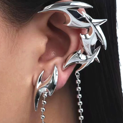 Free Shipping-CYBER PUNK DART EARRINGS