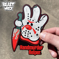 HANDMURDER HELPER Vinyl Sticker - Thumbnail 2