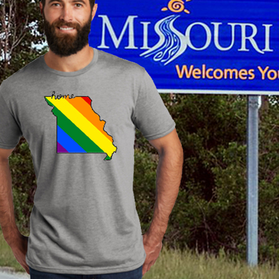 Home, missouri rainbow t-shirt - Thumbnail 4