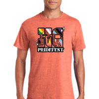 KC Pridefest 2022 Heather orange unisex t-shirt - Thumbnail 2