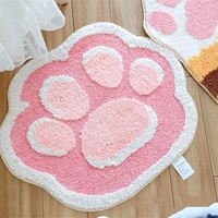 Cute Kawaii Cat Panda Kitty Paw Cartoon Animal Bedroom Rugs Carpets Bathroom Mats Decor - Thumbnail 1