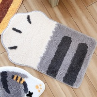 Cute Kawaii Cat Panda Kitty Paw Cartoon Animal Bedroom Rugs Carpets Bathroom Mats Decor - Thumbnail 8