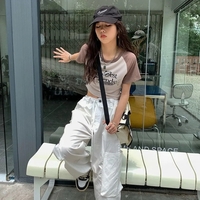 Pink Vintage Print Short Sleeve T-shirt  - Thumbnail 5