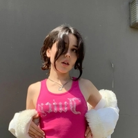 Pink Rhinestone Tank Top - Thumbnail 3