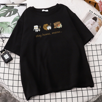Cat Box Print Short Sleeve T-shirt  - Thumbnail 5