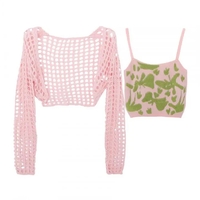 2pcs Hollow Smock + Tie Dye Tank Top - Thumbnail 3