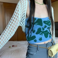 2pcs Hollow Smock + Tie Dye Tank Top - Thumbnail 4