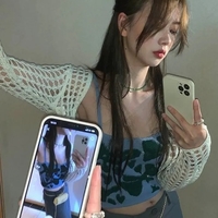 2pcs Hollow Smock + Tie Dye Tank Top - Thumbnail 5