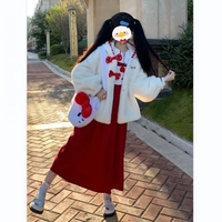 Kitty Cat Anime Fluffy Hoodie - Thumbnail 2