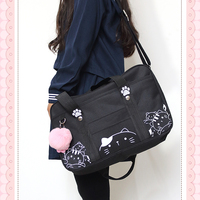 jk uniform bag Japanese two-dimensional animation cat one-shoulder portable messenger bag - Thumbnail 1