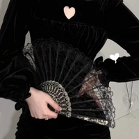 Black Velvet Bodycon Wrap Dress - Thumbnail 5