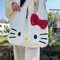 Kitty Cat Anime Tote Bag - Thumbnail 1