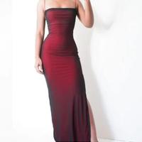 Mermaid Spaghetti Straps Prom Dresses,Side Slit Long Dresses,Women Sexy Dresses,1506 - Thumbnail 2