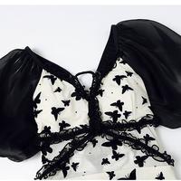 Butterfly Print One-piece Swimsuit - Thumbnail 7