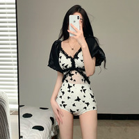 Butterfly Print One-piece Swimsuit - Thumbnail 2