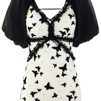 Butterfly Print One-piece Swimsuit - Thumbnail 5