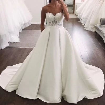 Sweetheart wedding dresses bridal gown with corset  - Thumbnail 3