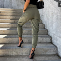 Elegant Temperament High Waist Casual Pants - Thumbnail 2