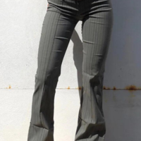 Fashion Stripe Zipper Horn Pants - Thumbnail 1