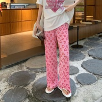 Pink Heart Print Trousers  - Thumbnail 8