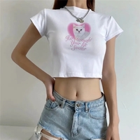 Cat Print Baby Tee  - Thumbnail 4