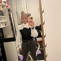 Puff Ruffle Collar Long Sleeve Blouse  - Thumbnail 8