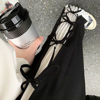 Chic Bowknot Wide Leg Pants - Thumbnail 4