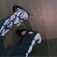 Bell Bottom Bow High Waist Flare Pants - Thumbnail 7