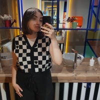 Plaid Checkboard Knit Vest - Thumbnail 7