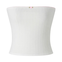 Rose Trim Tube Top - Thumbnail 3