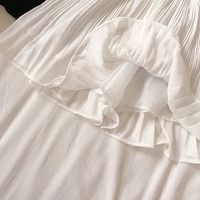 Chiffon Pleated Mini Skirt - Thumbnail 6