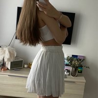 Chiffon Pleated Mini Skirt - Thumbnail 7
