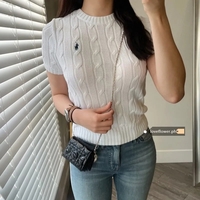 White Horse Embroidery Short Sleeve Shirt  - Thumbnail 1