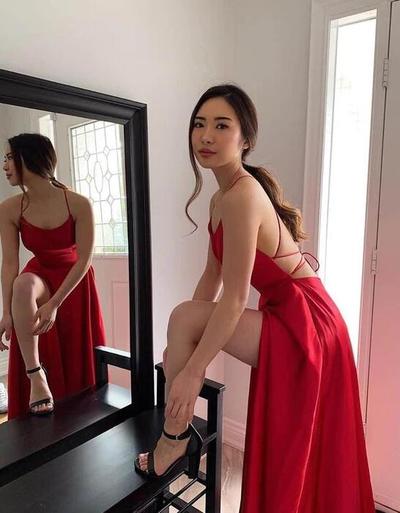 Elegant Sexy Back Open Long Red Prom Dresses
