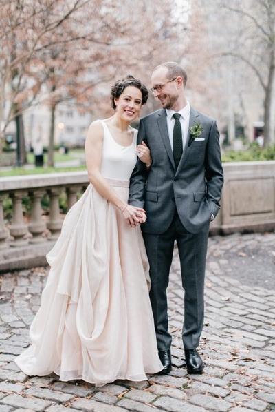 Spaghetti Straps A-Line Sash Bodice Wedding Dresses with Ruffle Skirt 