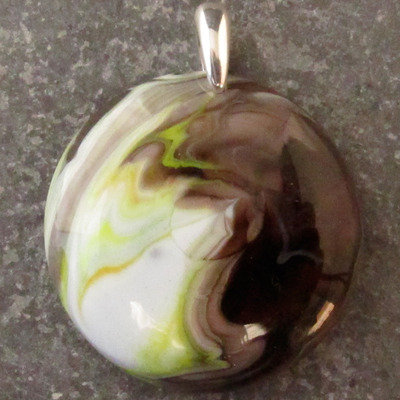 Earthtone glass pendant medium - Thumbnail 5