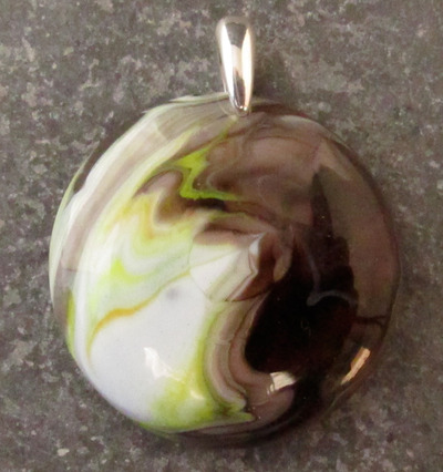 Earthtone Glass Pendant Medium