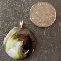 Earthtone Glass Pendant Medium - Thumbnail 1