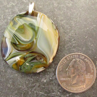 Earthtone Glass Pendant Medium - Thumbnail 1