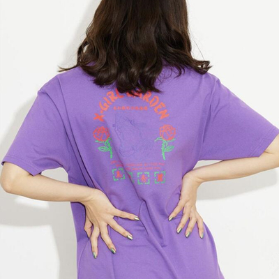 X-girl garden rose flower tee - Thumbnail 3