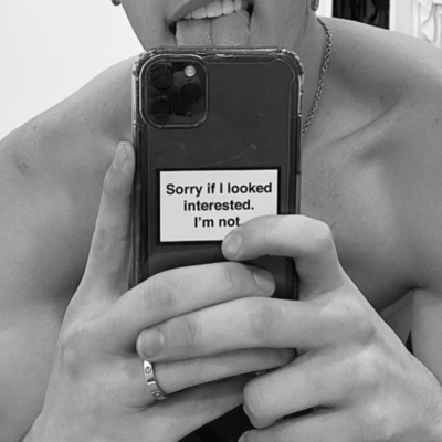 Free shipping-"sorry if i looked interested, i'm not" phone case - Thumbnail 3