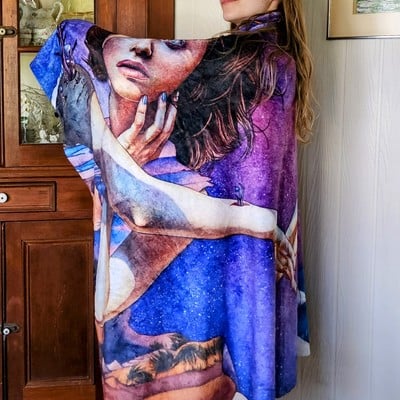 "symbiosis" throw blanket 