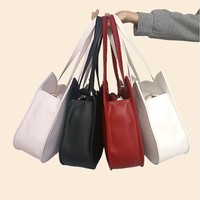 Milk Tea Bear Cute Cat White Pink Red Black Large Capacity Bag - Thumbnail 7